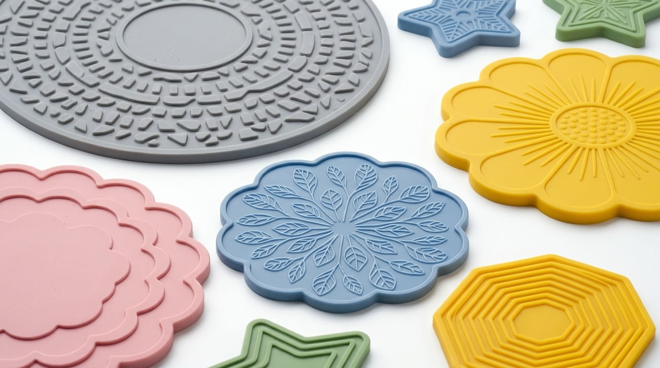 宁波兴瑞橡塑硅胶垫模压成型服务｜食品级防滑耐高温硅胶杯垫定制厂家