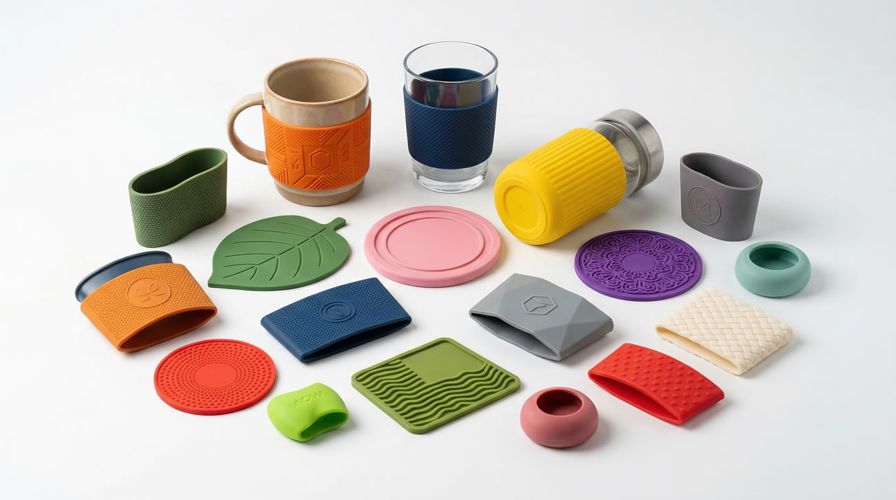 宁波兴瑞橡塑硅胶垫模压成型服务｜食品级防滑耐高温硅胶杯垫定制厂家