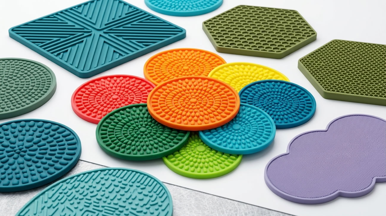 宁波兴瑞橡塑硅胶垫模压成型服务｜食品级防滑耐高温硅胶杯垫定制厂家