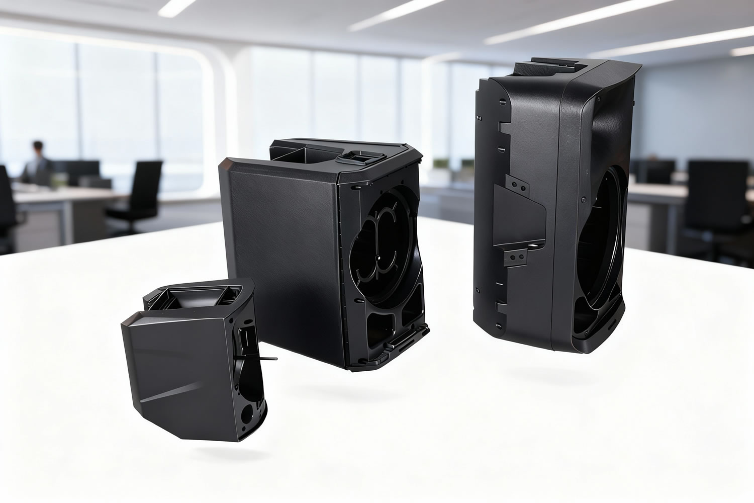 GP Mold: Moldes de inyección para cajas de altavoces, incluyendo carcasas, asas, conductos y cajas de amplificadores. Fabricante chino especializado en moldes de inyección personalizados.